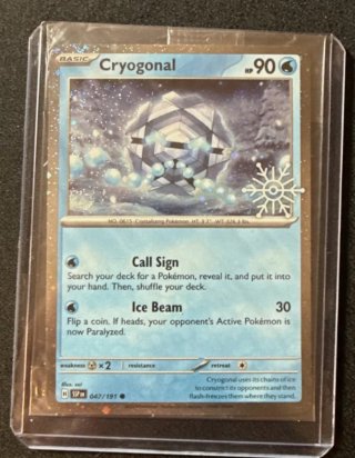 Carta Pokémon Cryogonal 047/191 SSP