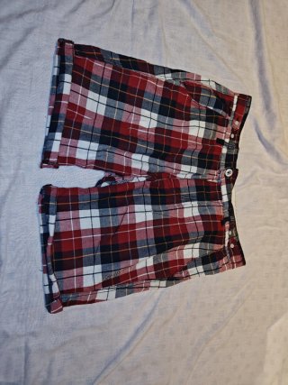 Pantalón corto a cuadros