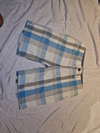 Pantalón corto a cuadros
