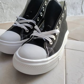 Converse All Star Botas Negras Plataforma