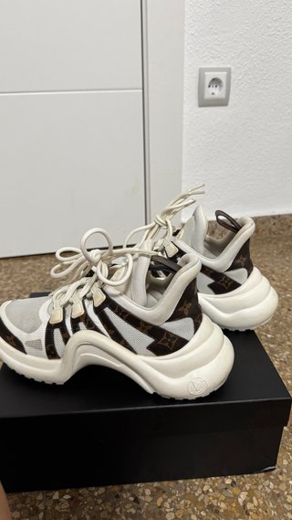 Zapatillas Louis Vuitton Marrón/Blanco
