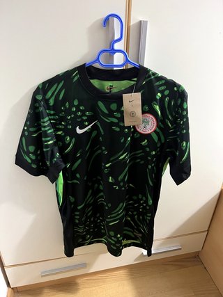 Camiseta Futbol Nigeria Nike Negro Verde Talla M