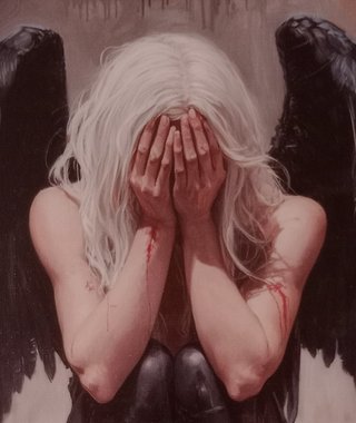 Póster Lienzo Ángel Caído 30x45 cm