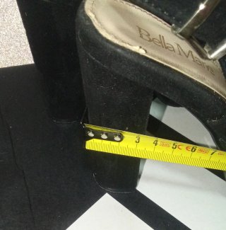 Sandalias y Zapatos Negros Tacón T36