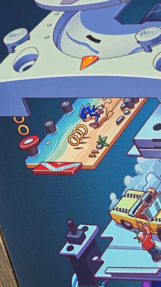 Sega Dreamcast Exploded Poster PVC 106x50xm