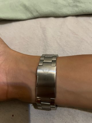 Reloj Emporio Armani Esfera Verde y Correa Platead