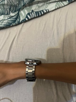 Reloj Emporio Armani Esfera Verde y Correa Platead