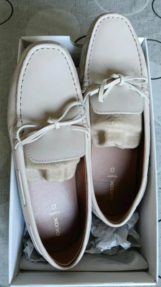 Mocasines Geox Beige Mujer