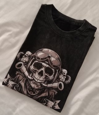 Camiseta sin mangas calavera motera XXL