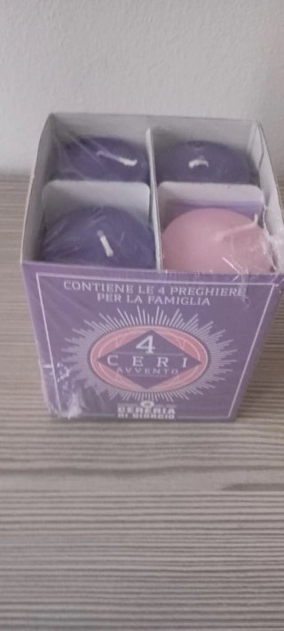 Candele dell'Avvento 4 pz