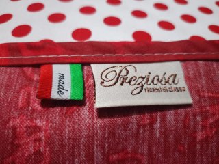 Tovaglia 8 posti a pois e cuori