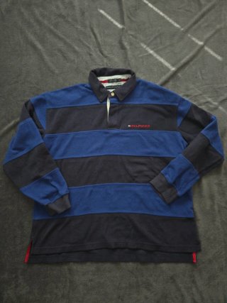 Tommy Hilfiger Vintage Pile Uomo XL Blu a Righe