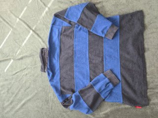 Tommy Hilfiger Vintage Pile Uomo XL Blu a Righe
