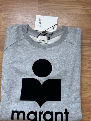 Sudadera Isabel Marant Gris Logo