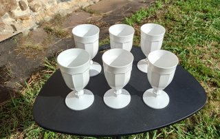 Copas Zara Home Plástico Blancas (6 uds)
