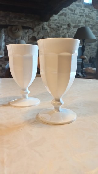 Copas Zara Home Plástico Blancas (6 uds)