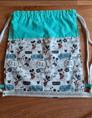 Mochila de tela con Mickey Mouse