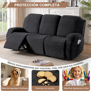 TAOCOCO Funda Sillón Relax 8 Piezas Antimanchas