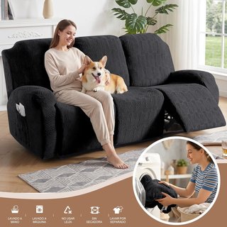 TAOCOCO Funda Sillón Relax 8 Piezas Antimanchas