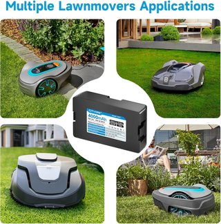 CITYORK Batería 18V 4000mAh cortacésped Husqvarna