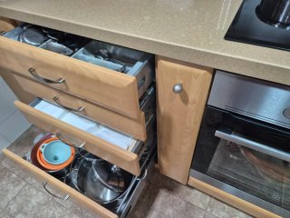 Cocina completa madera y metal
