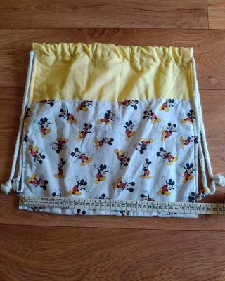 Mochila de tela con estampado de Mickey Mouse