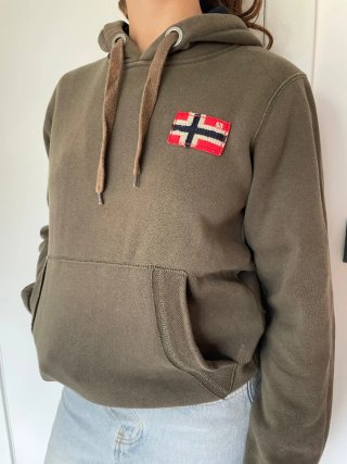 Sudadera Geographical Norway verde