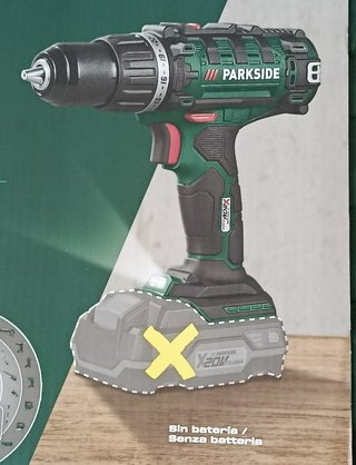 Taladro Parkside 20V X20V Team 45 Nm - Nuevo