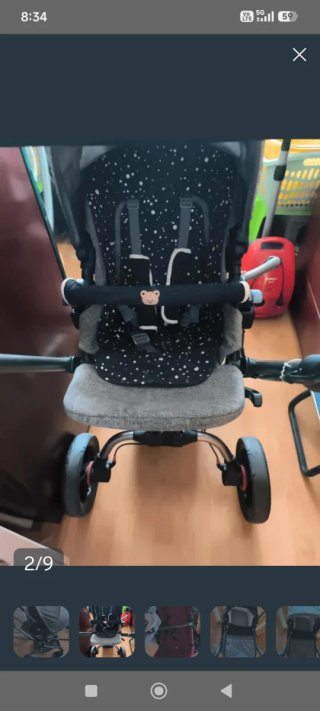 Carro Jané con estampado de estrellas y topos