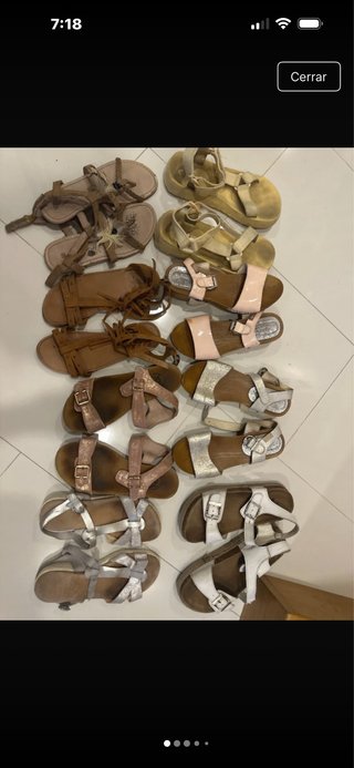 Lote Sandalias Niña Talla 35