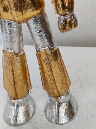 Statua Pop Art Goldrake Argento e Oro