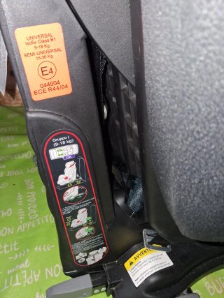 Silla coche con Isofix grupos I, II y III