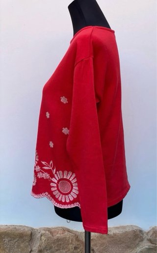 Camiseta Zara Roja Flores