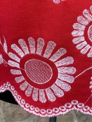 Camiseta Zara Roja Flores
