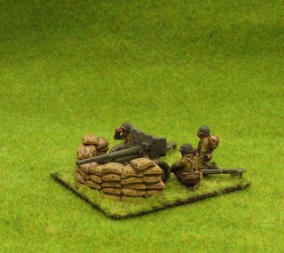 Pintado! Cañón AT 57mm USA 28mm Bolt Action
