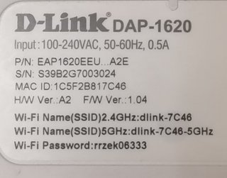 Repetidor WiFi D-Link DAP-1620