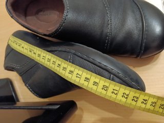 Zapatos de piel negros Clarks mujer
