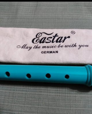 Flauto dolce tedesco blu
