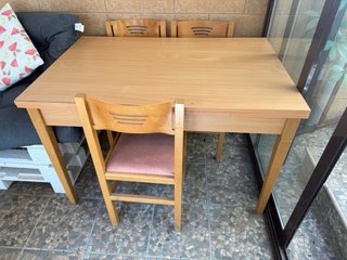 Mesa comedor extensible madera solo recogida