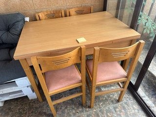 Mesa comedor extensible madera solo recogida