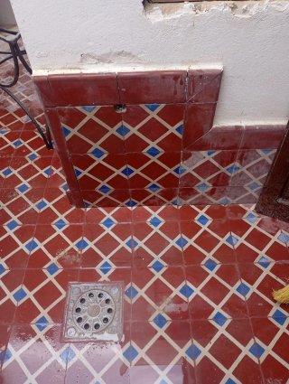 Suelo hidráulico decorativo