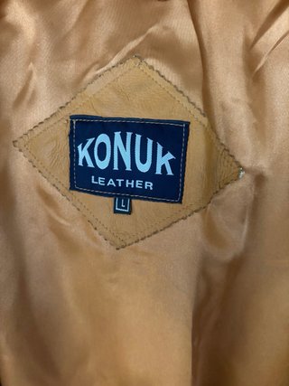 Chaqueta Cuero Konuk Vintage Camel T.L