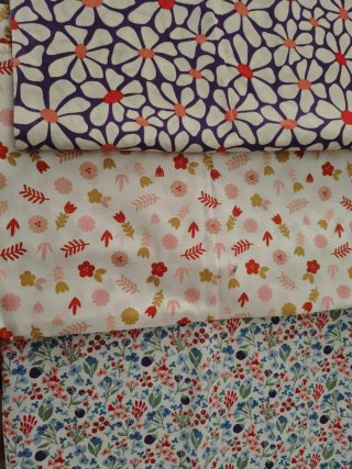Lote Telas Estampadas Flores 2