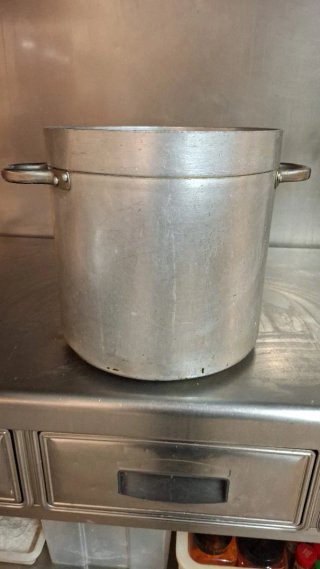 Olla grande de acero inoxidable