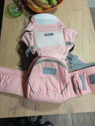 Canguro bebé rosa