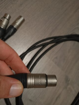Cables XLR Jack TRS Adam Hall 5 Star de 3 metros.