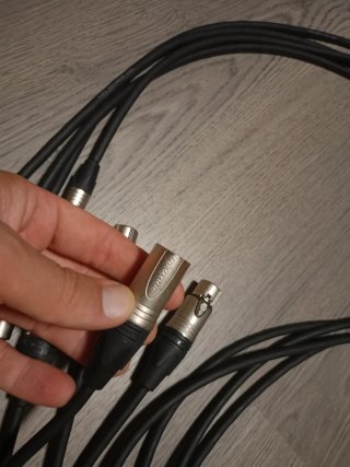 Cables XLR Jack TRS Adam Hall 5 Star de 3 metros.