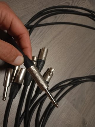 Cables XLR Jack TRS Adam Hall 5 Star de 3 metros.
