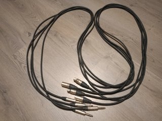 Cables XLR Jack TRS Adam Hall 5 Star de 3 metros.