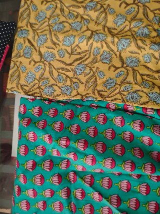Lote Telas Estampadas Flores 5